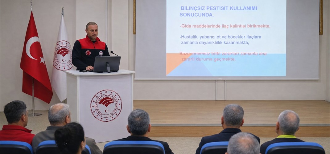 BİTKİ KORUMA ÜRÜNLERİ UYGULAMA EĞİTİMİ DÜZENLENDİ